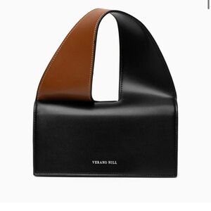 Verano Hill Two-Tone Black & Brown Mini Shoulder Bag